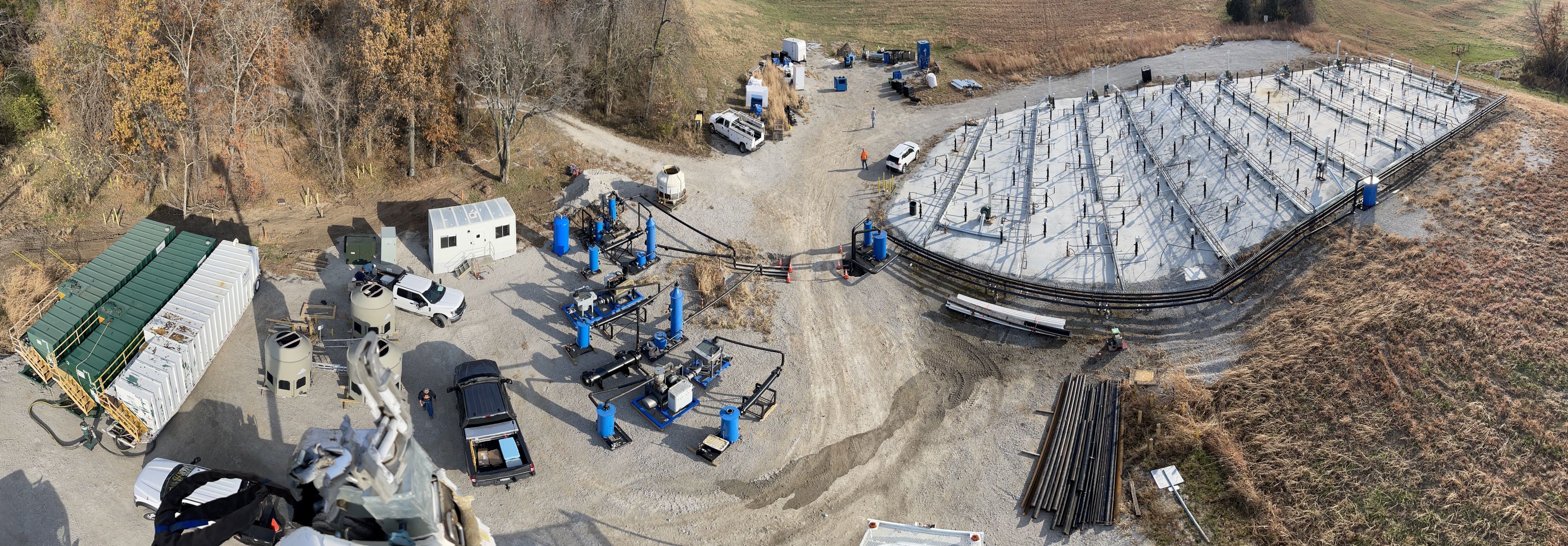 An aerial shot of the insitu thermal conduction remediation (ISTCR) system at the Lake City Army Ammunition Plant, located in Independence, Missouri. (U.S. Army photo by Lake City Army Ammunition Plant) 